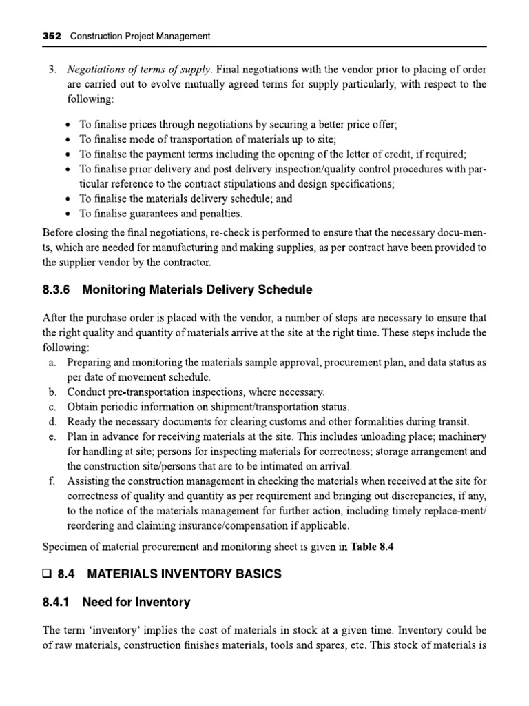 Material Inventory Planning | PDF