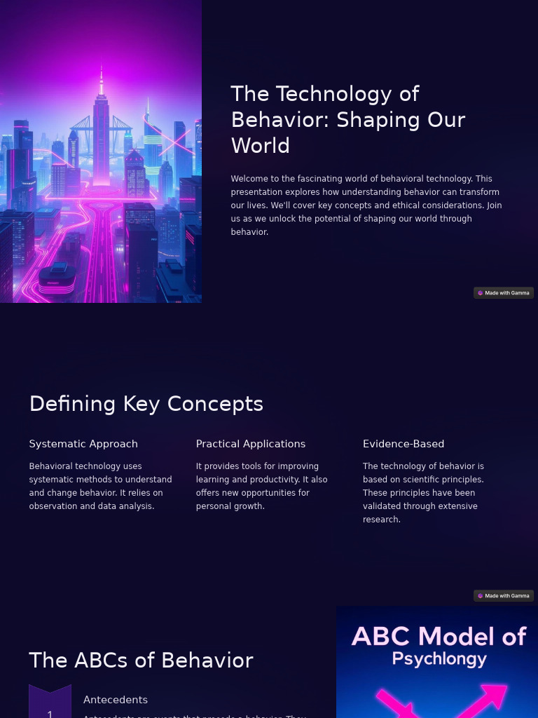 Behavioral Technology: Transforming Lives | PDF | Reinforcement | Behavior