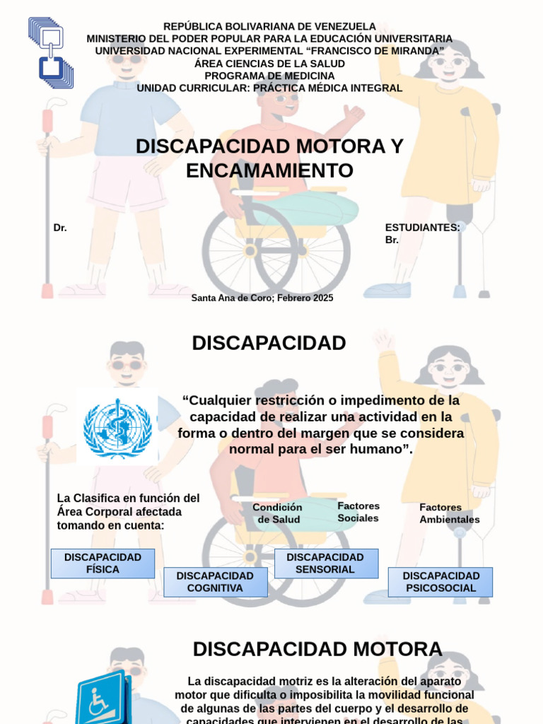 Discapacidad Motora y Encamamiento | PDF | Invalidez | Cerebro