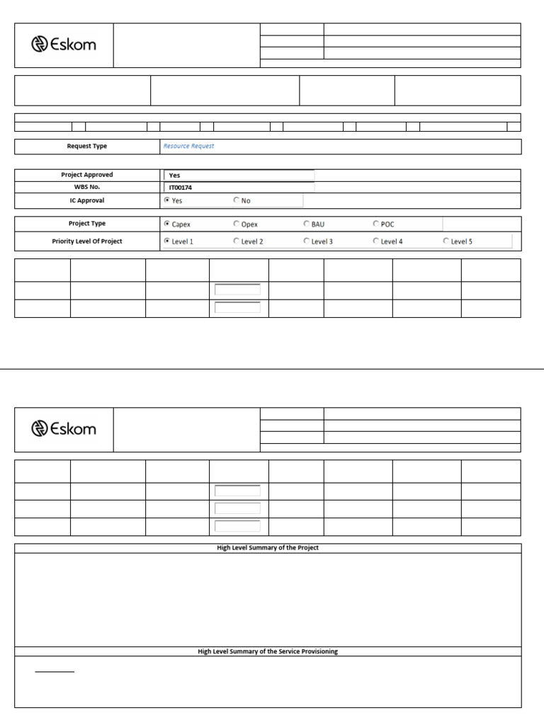 RMDC Resource Provisioning Request | PDF