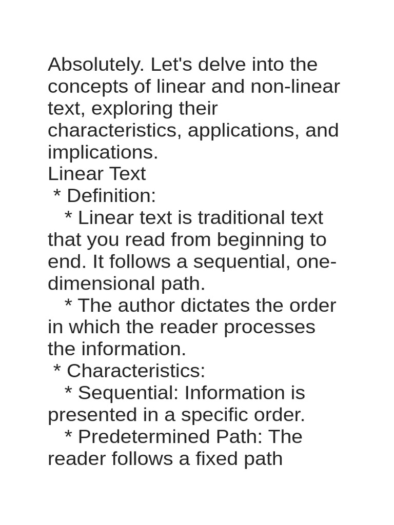 Linear and non linear text | PDF | Nonlinear System | Information