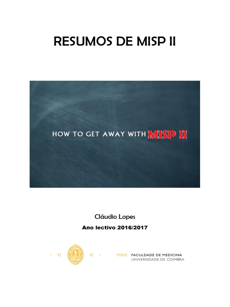 Resumos de MISP II: Estatística e Análise | PDF | Mediana (Estatística ...