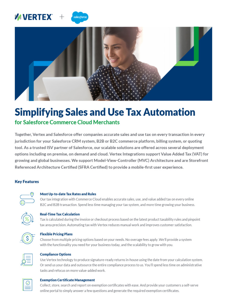 Streamlining Tax Automation for Salesforce | PDF | Taxes | Cloud Computing