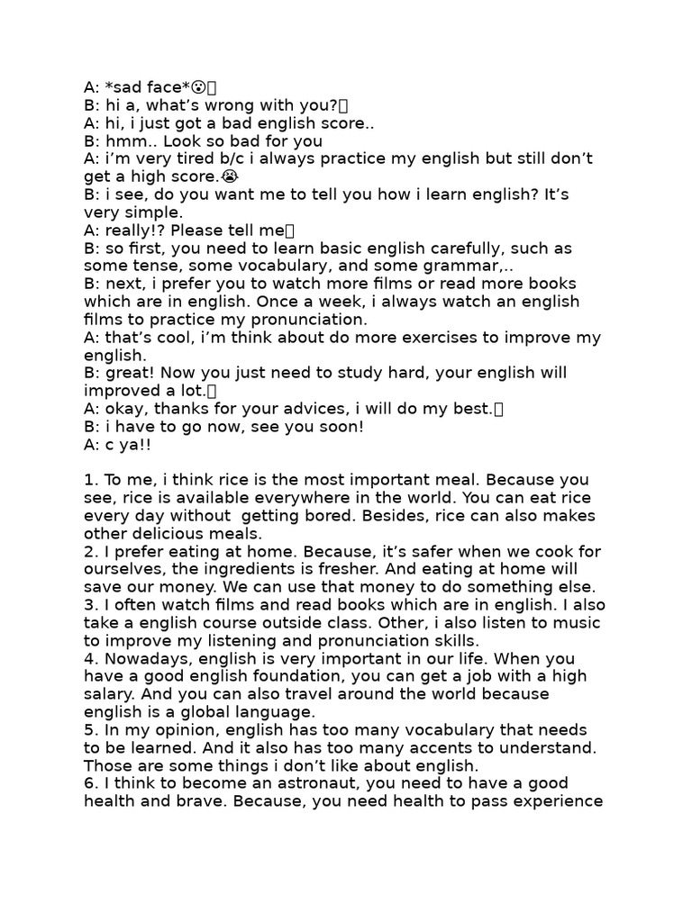 Tips for Improving English Skills | PDF