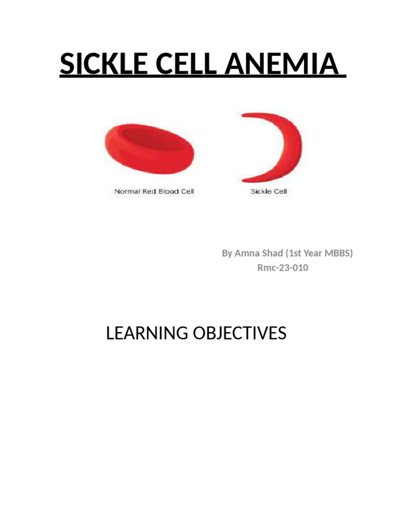 Understanding Sickle Cell Anemia Types | PDF