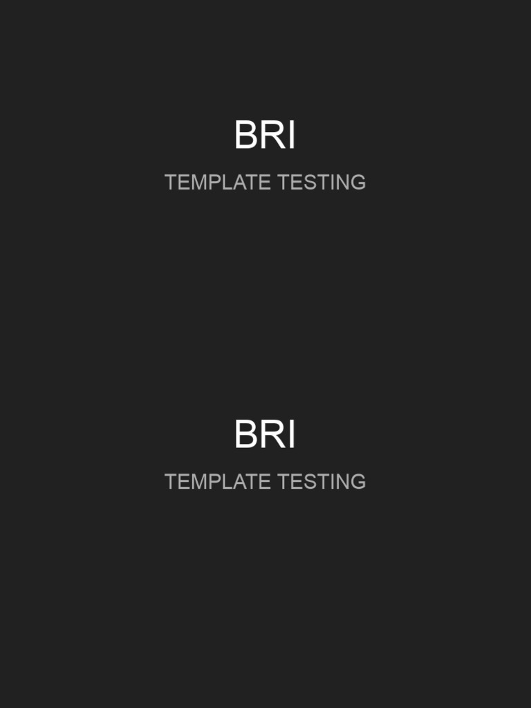 Bri Testing | PDF
