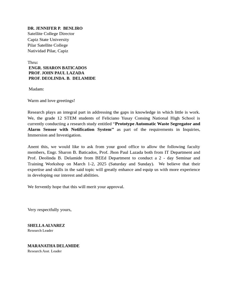 Letter Mara | PDF