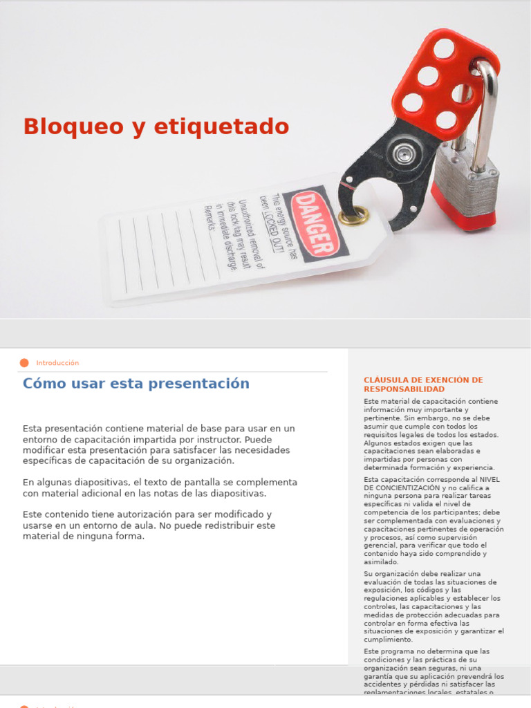 Lockout and Tagout Spanish | PDF | Ingenieria Eléctrica | Presión