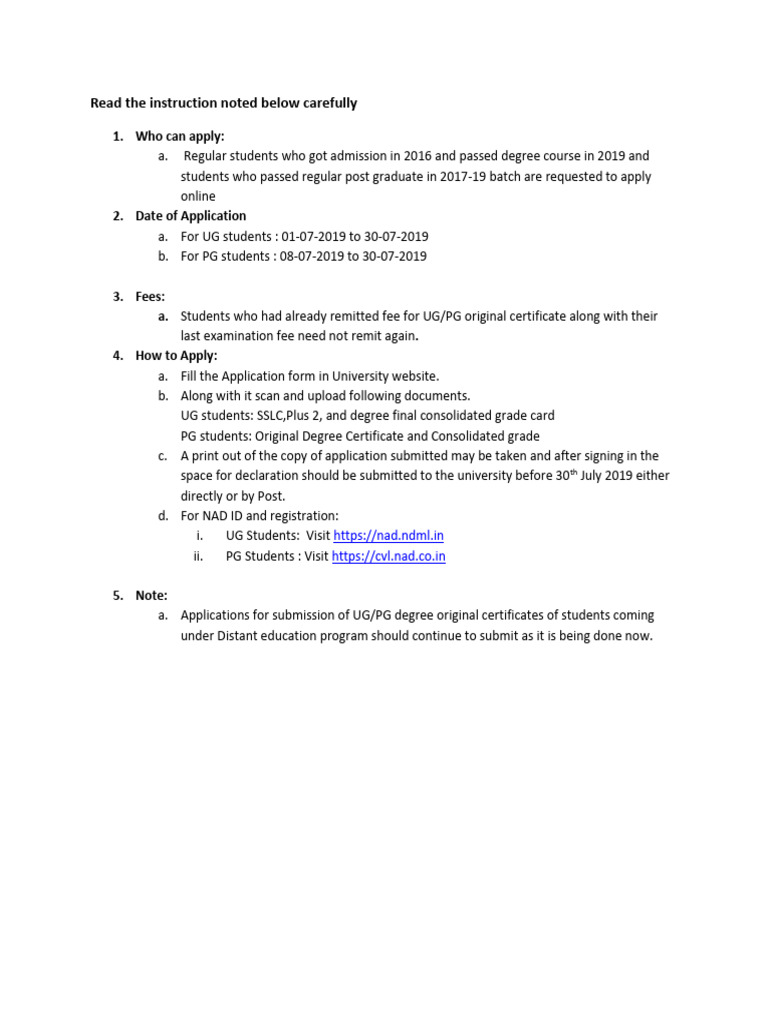 Instructions | PDF