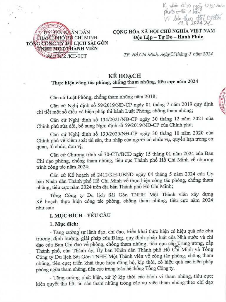 KH 1322 - TCT - PCTN, TC Nam 2024 | PDF