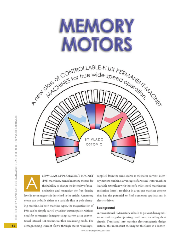 Innovative Memory Motors Explained | PDF | Electric Motor | Magnet