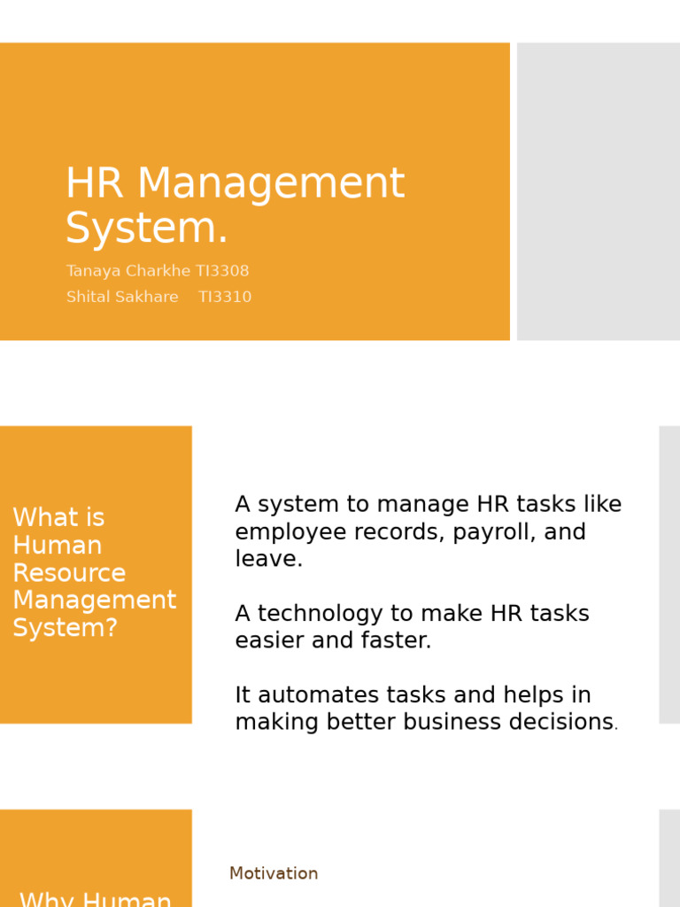 HR Management System | PDF