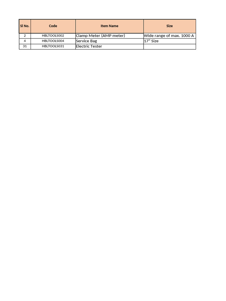 Tools Register-2024 With Cide | PDF | Soldering | Pipe (Fluid Conveyance)