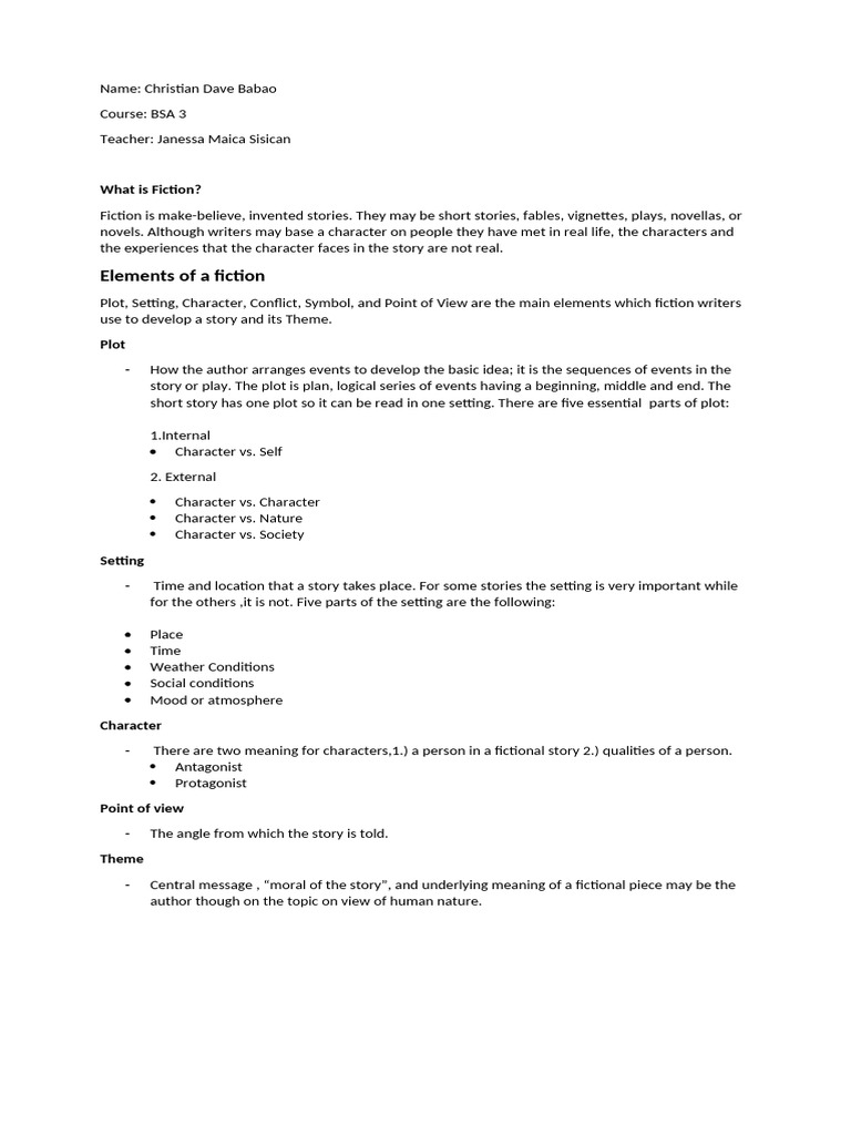 Understanding Fiction Elements and Devices | PDF | Poetry | Rhyme