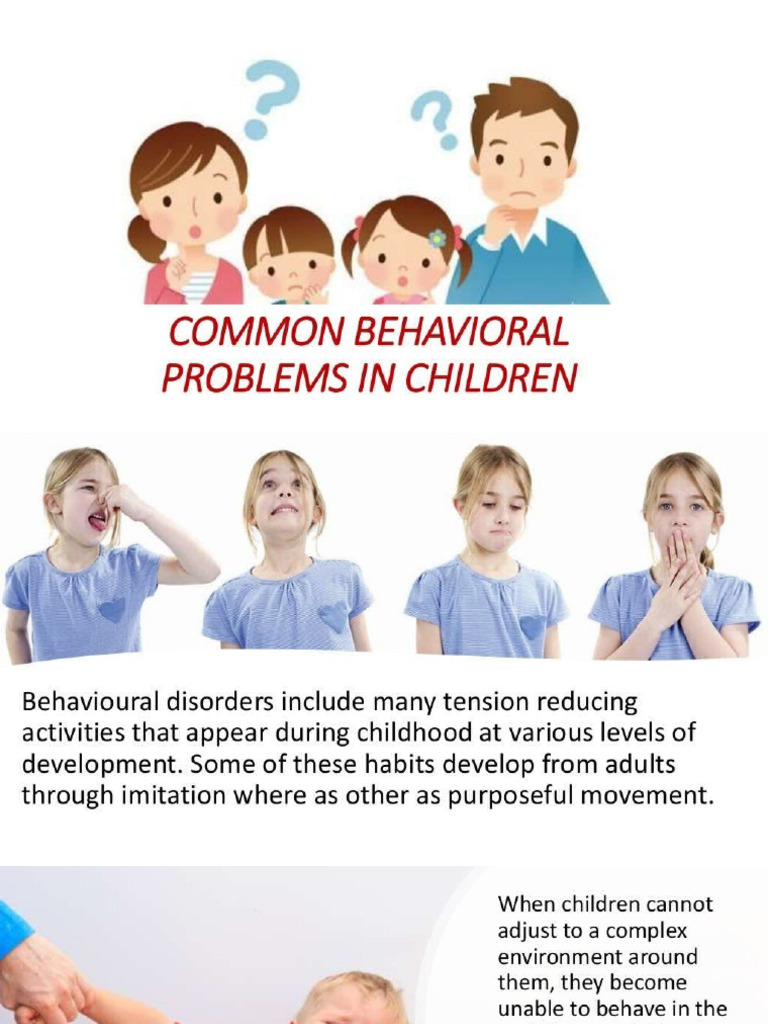 Common Behavioural Problems in Children | PDF