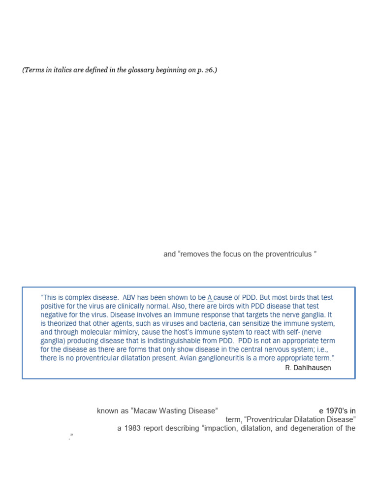 Current Research in ABV PDD For Veterinary Professionals Complete | PDF ...