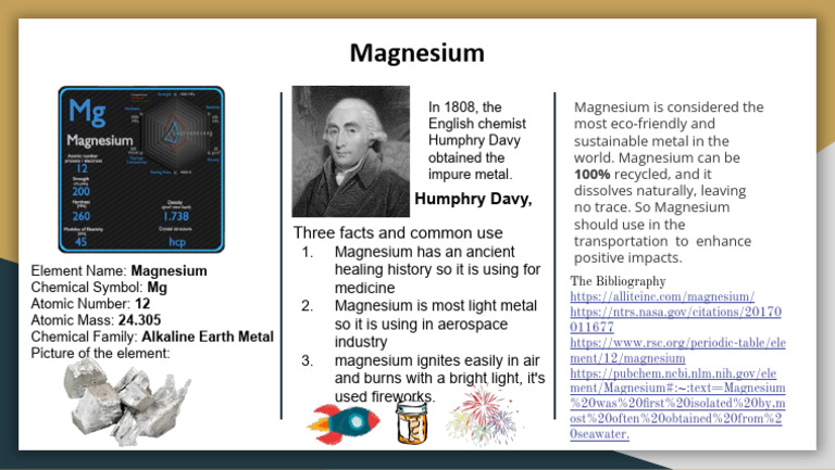 Magnesium: Properties and Uses | PDF | Magnesium | Metals