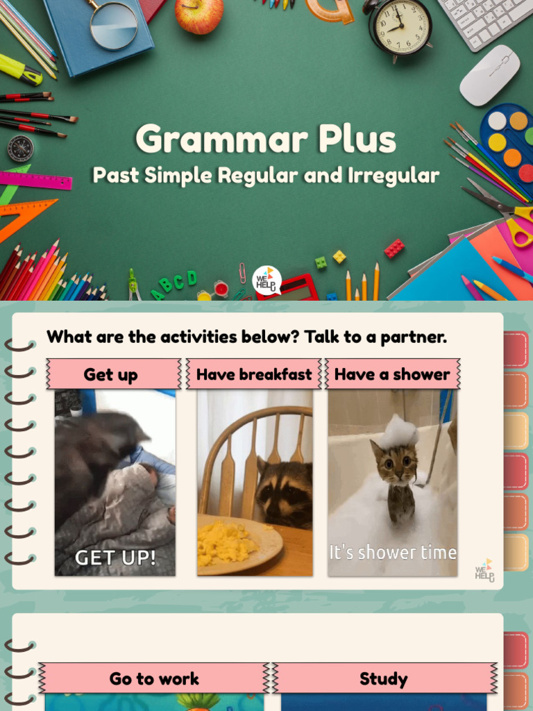 5 Grammar Plus - Past Simple Regular and Irregular | PDF | Linguistics ...