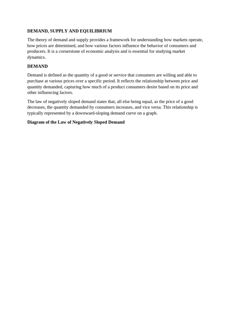 Demand and Supply Fundamentals Explained | PDF | Demand | Supply ...