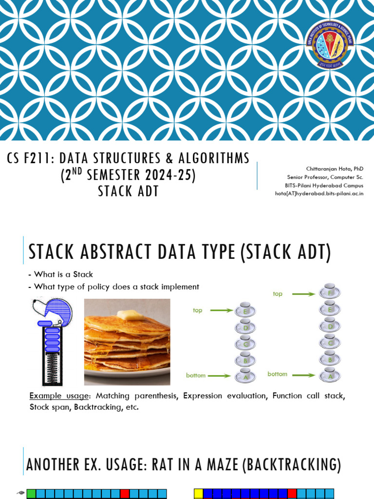 Stack ADT Overview and Implementation | PDF