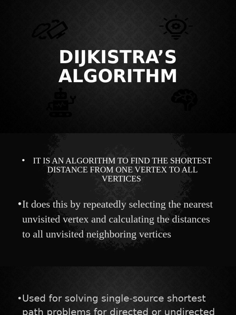 Dijkstra's Algorithm Explained | PDF | Vertex (Graph Theory ...