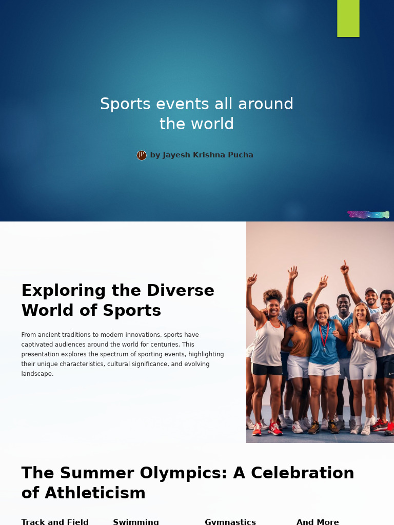 Global Sports Events Overview | PDF | Sports | Paralympic Games
