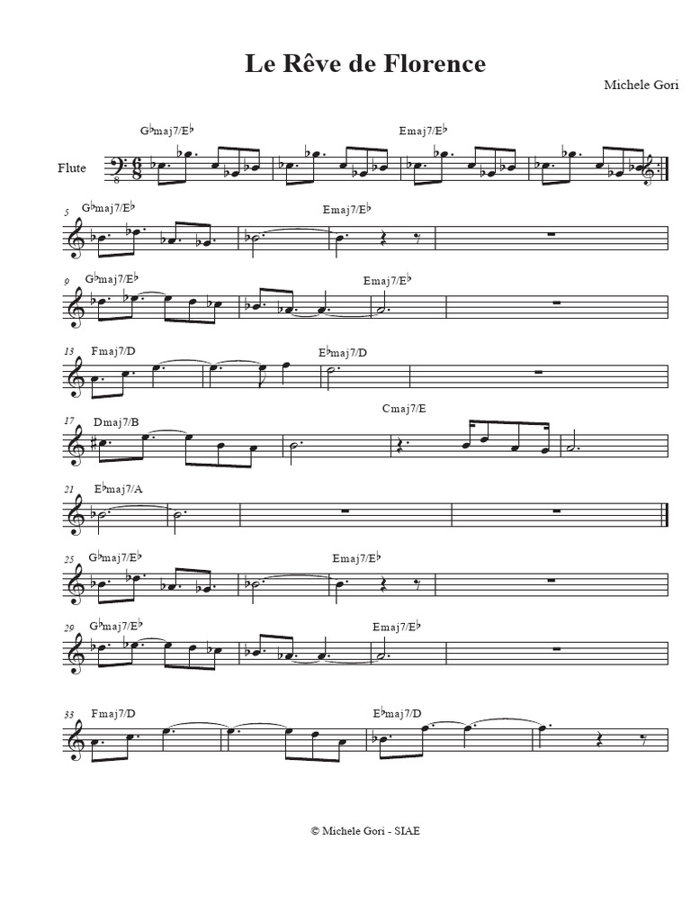Le Reve de Florence - Score | PDF