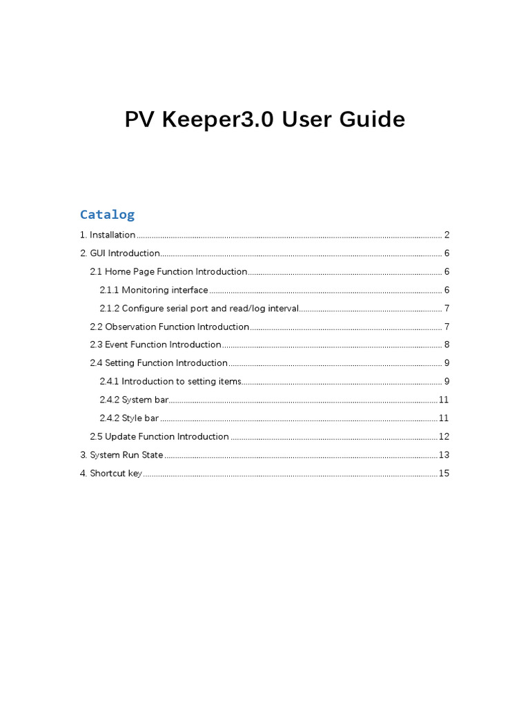 PV Keeper 3.0 User Guide | PDF | Electrical Grid | Graphical User ...