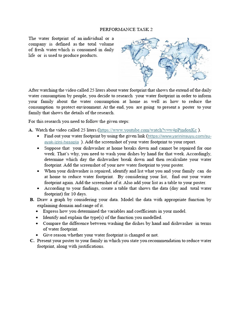 Understanding Your Water Footprint | PDF | Water | Dishwasher