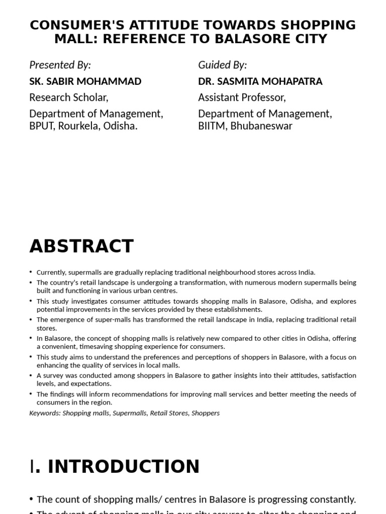 Consumer S Attitude Towards Shopping Mall Pdf Hypothesis Null