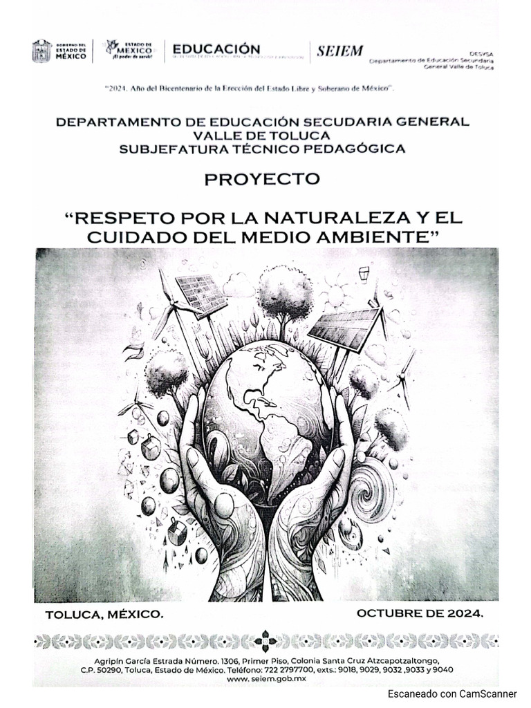 Proyecto Respeto Por La Naturaleza y El Cuidado Del Medio Ambiente | PDF