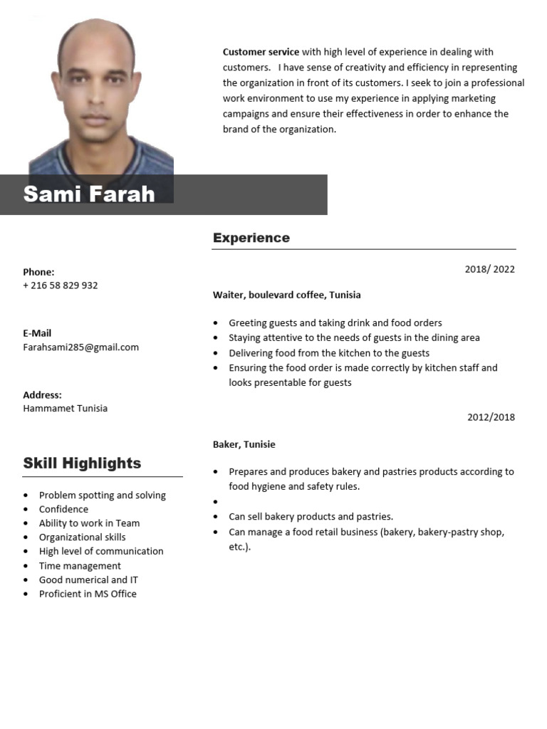 Sami Farah: Experience | PDF | Business Economics | Business
