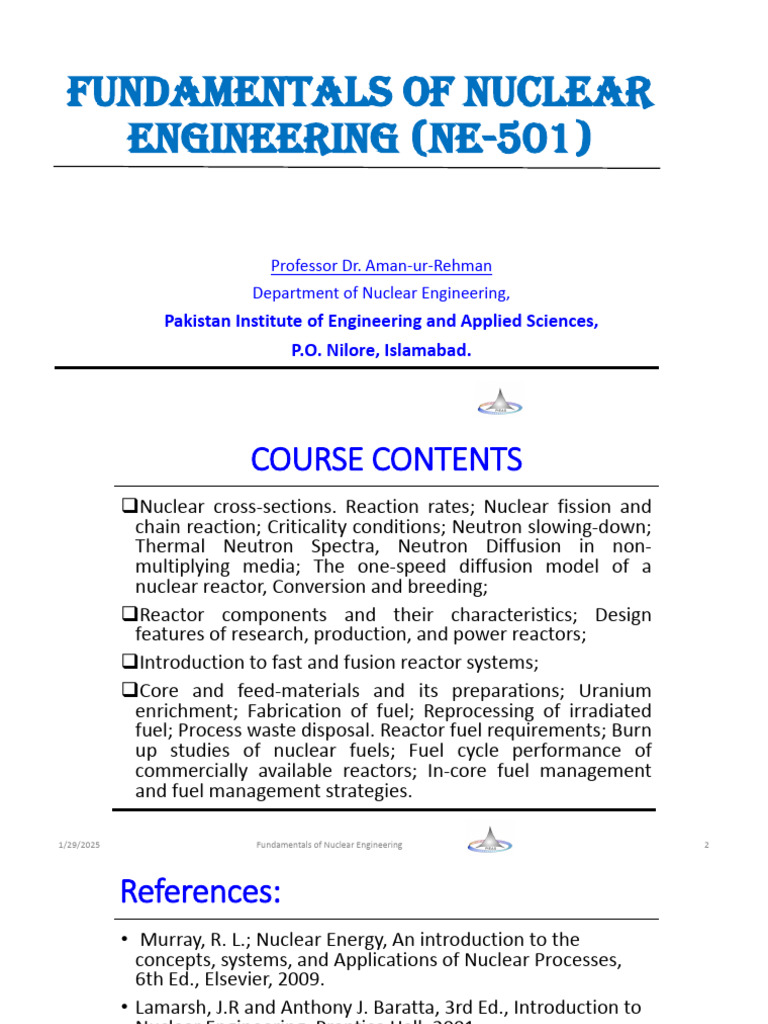 Nuclear Engineering Fundamentals Course | PDF | Nuclear Reactor ...