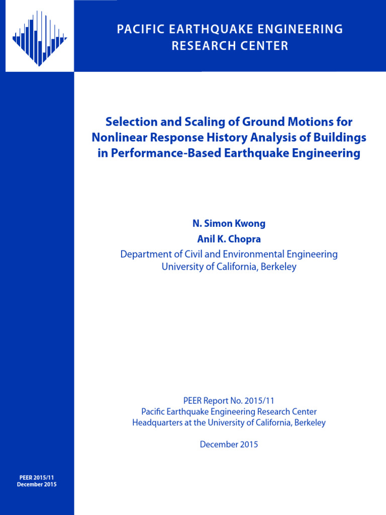 Ground Motion Selection for Earthquake Analysis | PDF | Earthquake ...