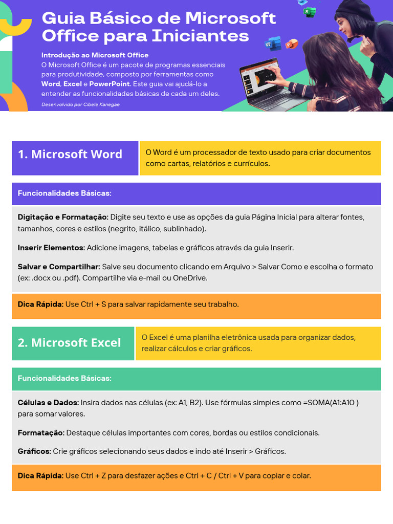 Guia Básico do Microsoft Office | PDF | Microsoft Excel | Microsoft