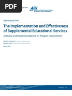 Download The Implementation and Effectiveness of Supplemental Educational Services by Center for American Progress SN83538566 doc pdf