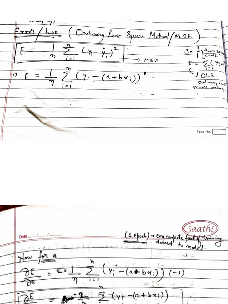 Linear Regression Gradient Descent | PDF