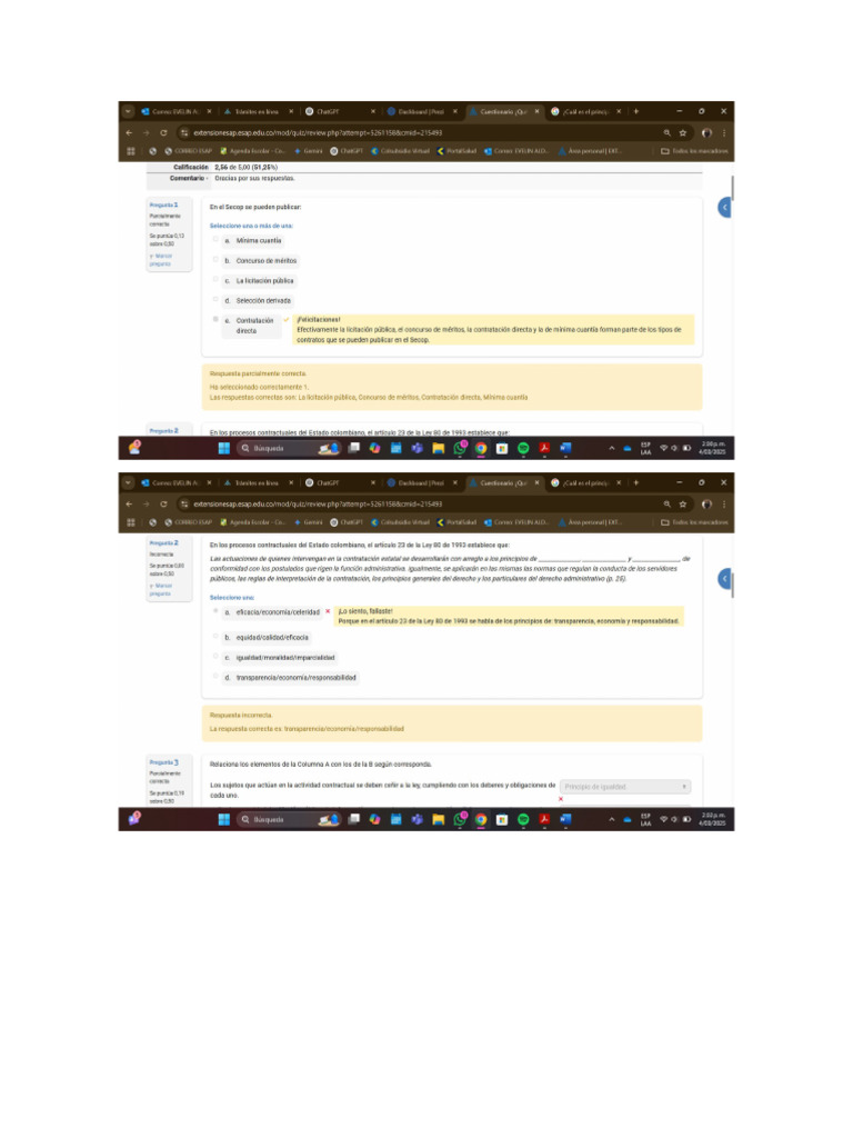 Respuestas Fundamentos De La Contratacion Estatal Pdf 