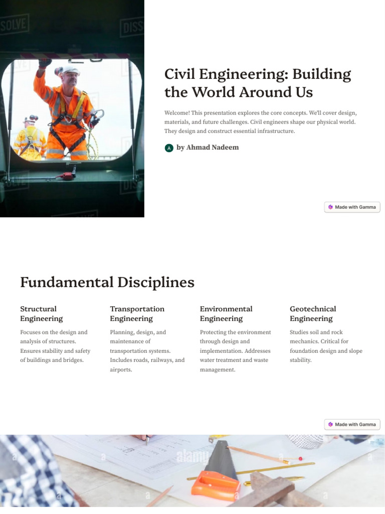Civil Engineering: Core Concepts and Careers | PDF | Civil Engineering ...