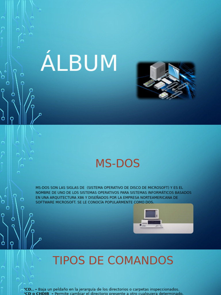 Comandos y Estructura en MS-DOS | PDF | Archivo de computadora ...