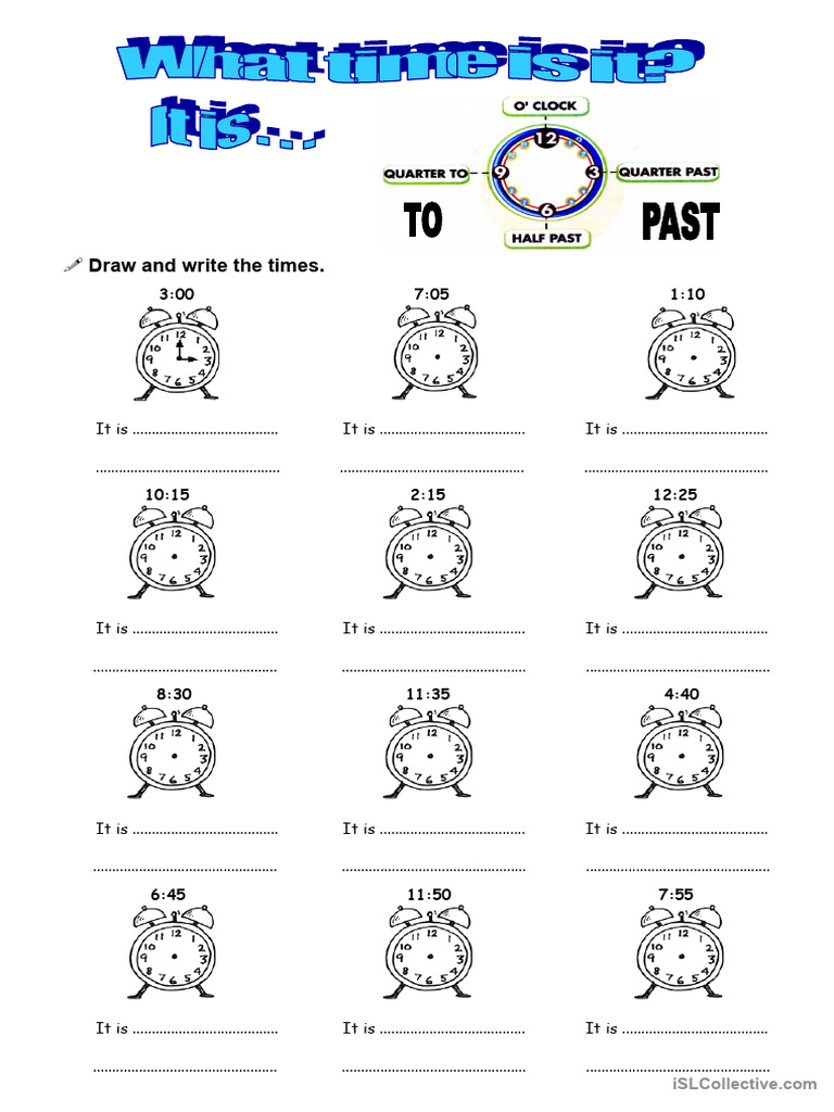 The Time and Present Simple Practice | PDF