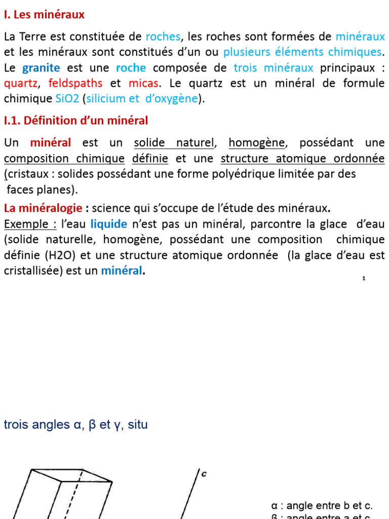 Introduction aux minéraux et cristaux | PDF | Minéral | Cristal