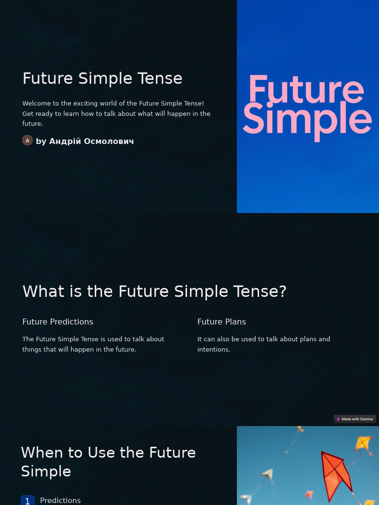 Understanding Future Simple Tense | PDF