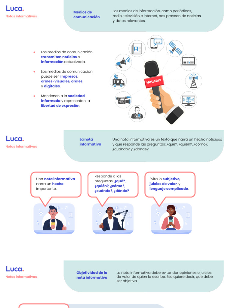 Notas Informativas Diapositivas | PDF