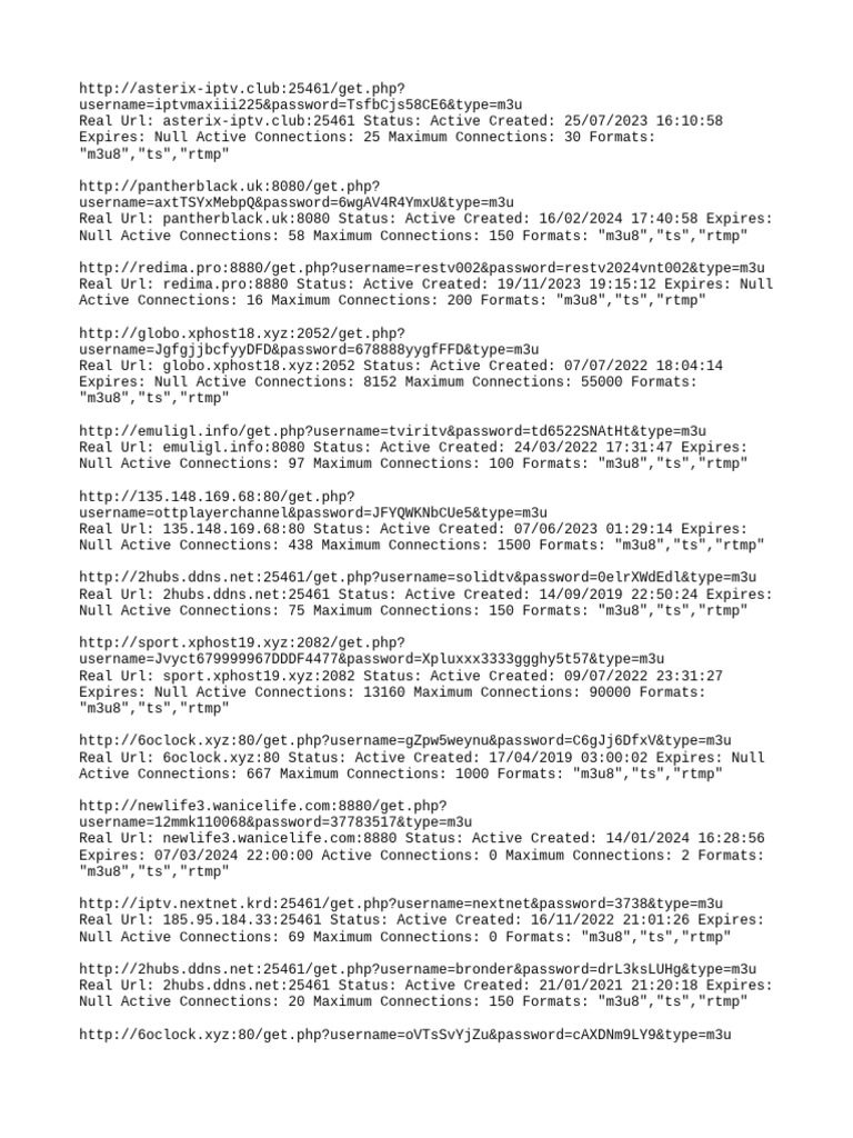 lista m3u xtream 007 | PDF | Internet | Digital Technology