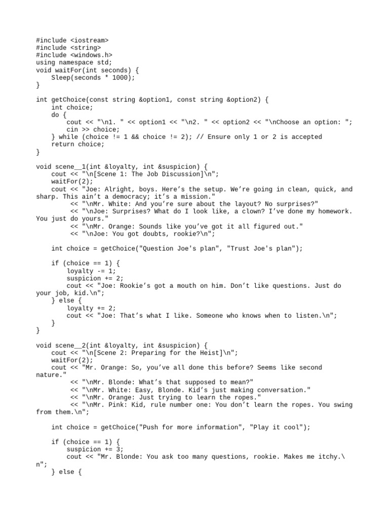 DOC Document | PDF | Computer Programming | C++