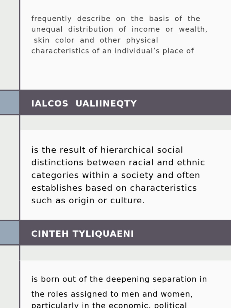 Understanding Social Inequalities and Solutions | PDF | Sustainability ...