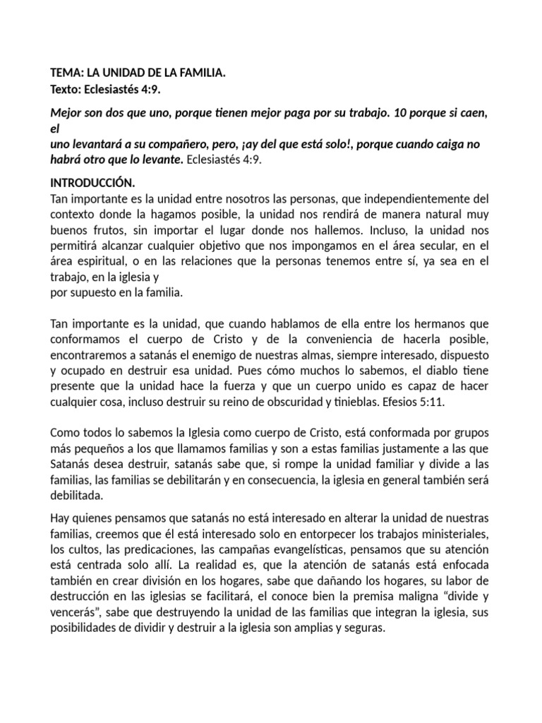 Unidad Familiar en la Fe Cristiana | PDF | Engranaje | Amor