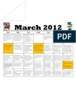 March Calendar 2012