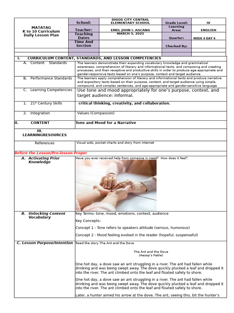 812248689 Quarter 3 English Week 2 Day 4 | PDF | Reading Comprehension ...